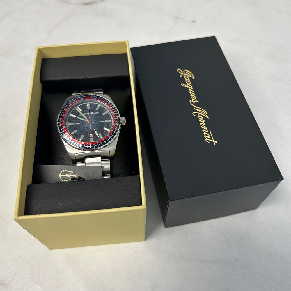 Jacques Monnat Watch Brand New with Film still attached to face and band